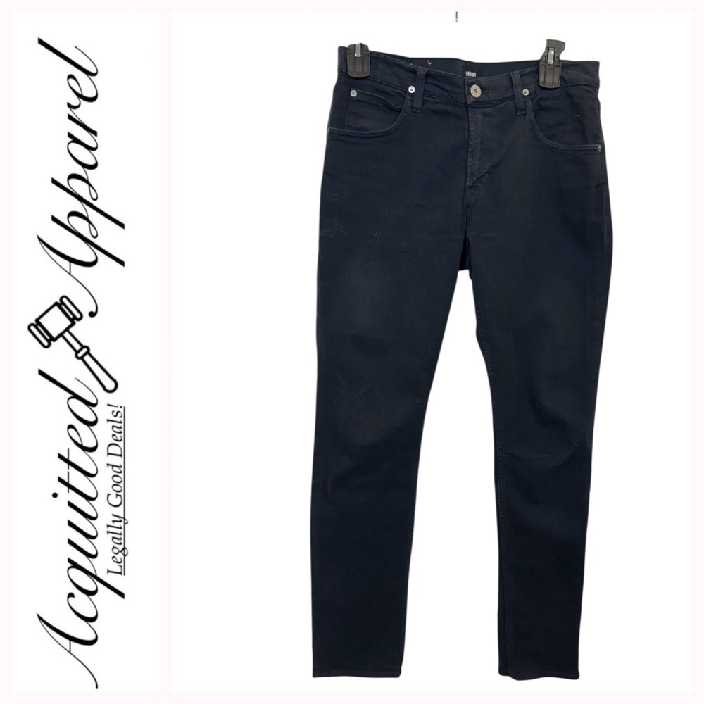 Hudson Blake Slim Straight Leg Navy Blue Jeans 32